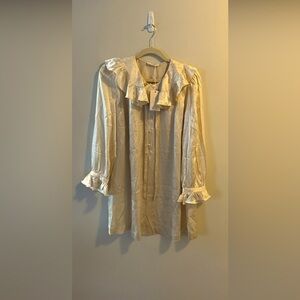 *On hold*NWT Doen Seanna Silk Cream Mini Dress